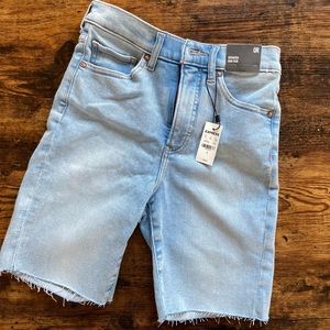 Express, Denim Bermuda shorts, High Rise, size 0R